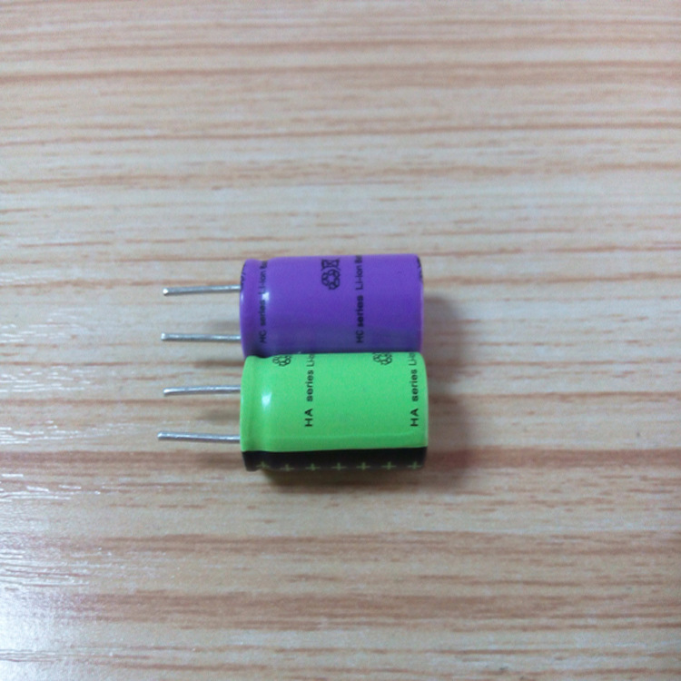 Small cylindrical capacitive battery 1020 3.7V 90mAh remote control toy aviation model capacitive pe