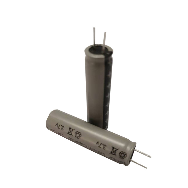 Small cylindrical capacitive lithium bat