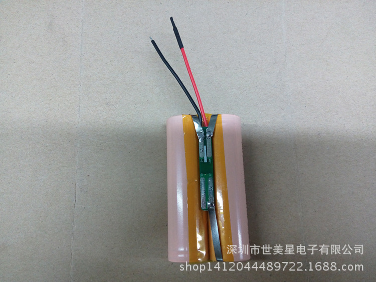 Brand new a 18650 lithium battery spot welding, wire wrapped PVC casing, plate and fuse battery pack